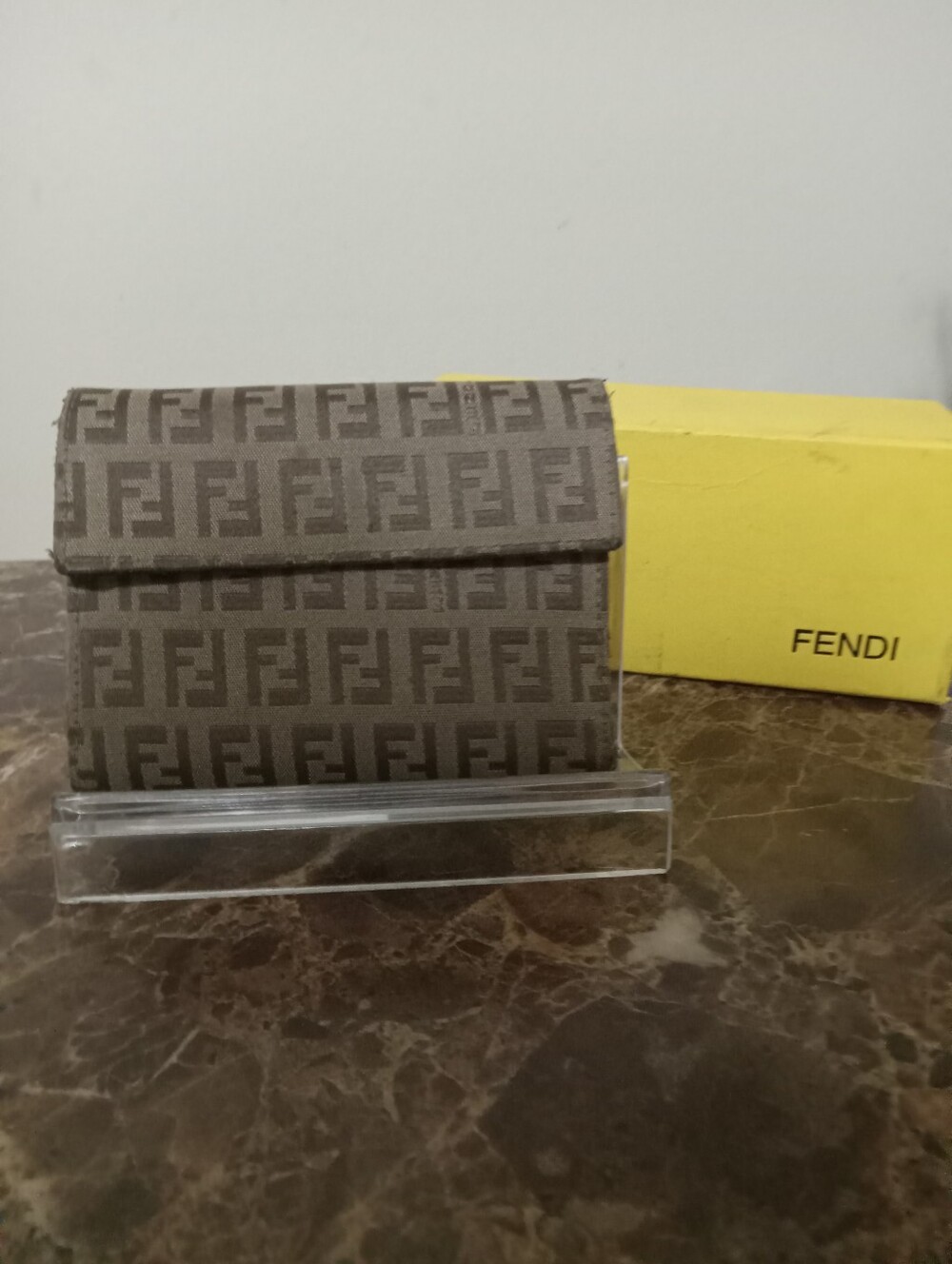 Fendi Beige FF Monogram Wallet EUC - Picture 5 of 16